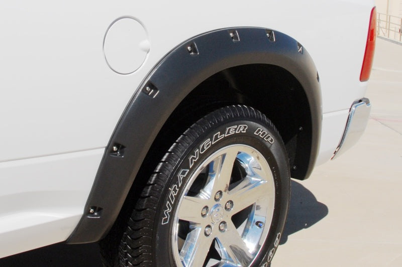 Lund 10-17 Dodge Ram 2500 RX-Rivet Style Smooth Elite Series Fender Flares - Black (2 Pc.) - Burkken Auto Parts
