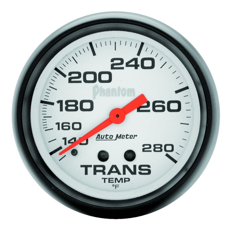 AutoMeter Gauge Transmission Temp 2-5/8in. 140-280 Deg. F Mechanical Phantom - Burkken Auto Parts