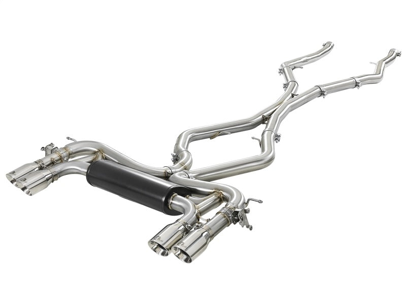 aFe MACH Force-Xp 3.5in 304 SS Cat-Back w/Polished Tips 15-18 BMW X5 M (F85)/X6 M (F86) V8-4.4L S63 - Burkken Auto Parts