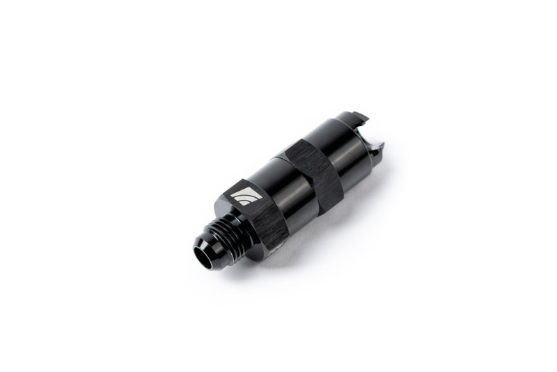 AMS Performance 5/16 Quick Connect to -6AN Inline Fuel Pulsation Damper - Burkken Auto Parts