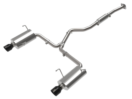 aFe Subaru Forester XT 14-18 H4-2.5L (t) Takeda 2-1/2in to 2-1/4in 304 SS Cat-Back- Black Tip - Burkken Auto Parts
