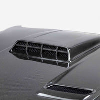 Anderson Composites 21-23 Ford Mustang Mach 1 Type-SK Double-Sided Carbon Fiber Hood - Burkken Auto Parts