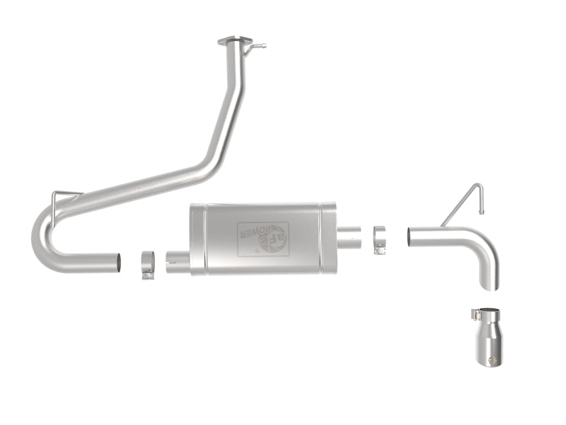 aFe Takeda 2.5in 304 SS Axle-Back Exhaust w/Polished Tips 18-22 Hyundai Kona L4-1.6L (t) AWD - Burkken Auto Parts
