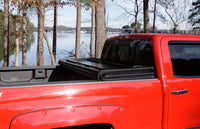 Lund 15-18 Ford F-150 Styleside (5.5ft. Bed) Hard Fold Tonneau Cover - Black - Burkken Auto Parts