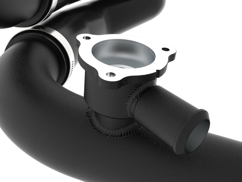 aFe 22-24 Ford Bronco Raptor BladeRunner 2-1/4in Aluminum Hot Charge Pipe Black - Burkken Auto Parts
