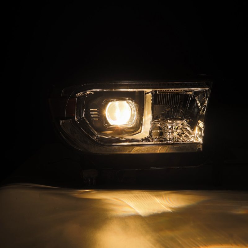 AlphaRex 07-13 Toyota Tundra / 08-17 Sequoia LUXX LED Proj HL Chrome w/Actv Light / Seq. Sig + DRL - Burkken Auto Parts