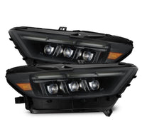 AlphaRex 15-17 Ford Mustang NOVA LED Proj Headlights Alpha Black w/Activ Light/Seq Signal/Switch DRL - Burkken Auto Parts