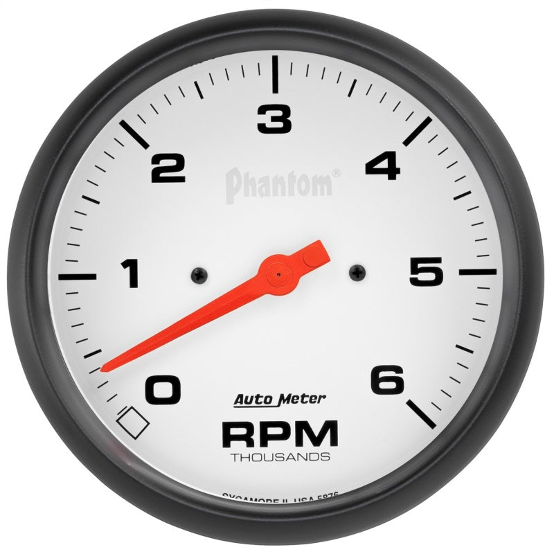 AutoMeter Phantom 5in. 0-6K RPM In-Dash Tachometer Gauge - Burkken Auto Parts