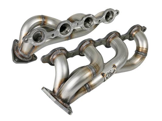 aFe Twisted Steel 1-3/4in 304SS Shorty Headers 2019 GM Silverado / Sierra 1500 V8-5.3L/6.2L - Burkken Auto Parts