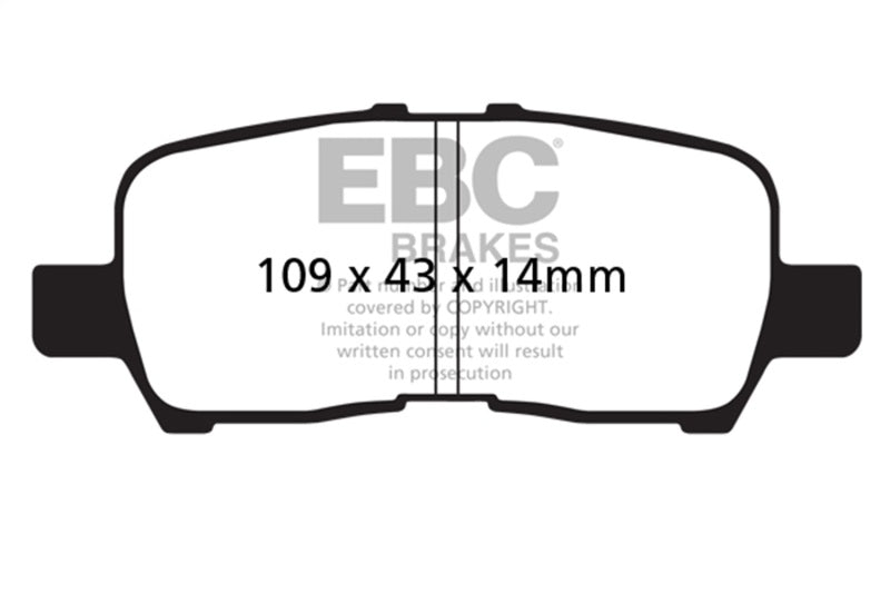 EBC 05-09 Buick Allure (Canada) 3.6 Redstuff Rear Brake Pads - Burkken Auto Parts