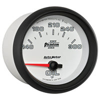 Autometer Phantom II 2 5/8in 140-300 Degree F Short Sweep Electronic Oil Temperature Gauge - Burkken Auto Parts