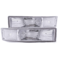 ANZO 1995-2005 Chevrolet Astro Van Euro Parking Lights Chrome - Burkken Auto Parts