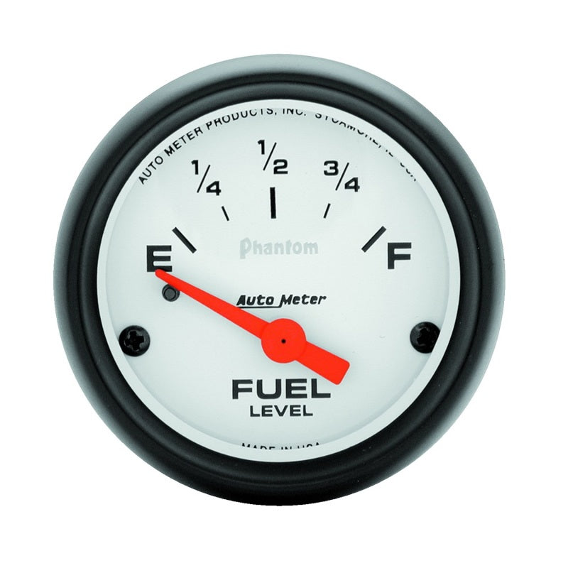 Autometer Phantom 2 1/16in 240 ohm to 33 ohm Electric Fuel Level Gauge - Burkken Auto Parts
