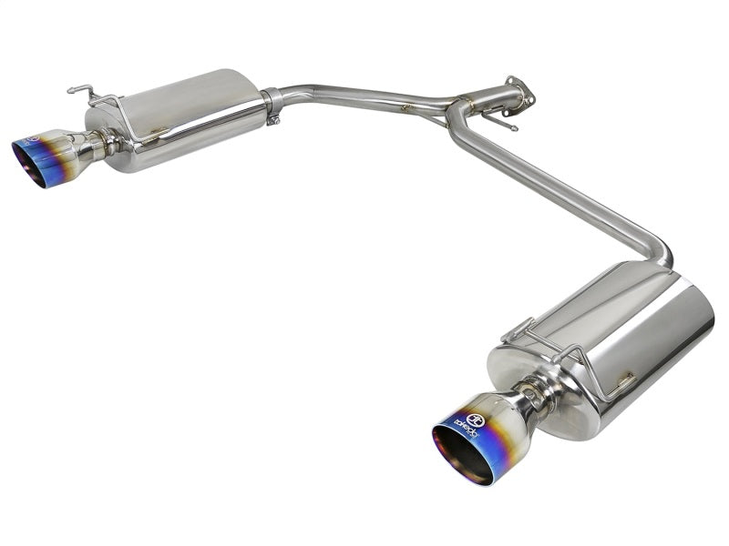 aFe Takeda 2.25-1.75in 304 SS Axle-Back Exh w/Blue Flame Tips 13-17 Honda Accord Sport Sedan I4-2.4L - Burkken Auto Parts