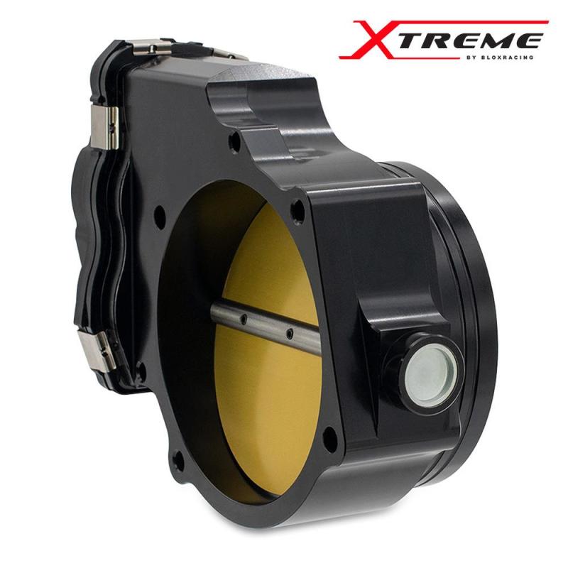 BLOX Racing 2015+ Dodge Hellcat / Jeep Trackhawk 6.2L 105mm Electronic Billet Throttle Body - Black - Burkken Auto Parts