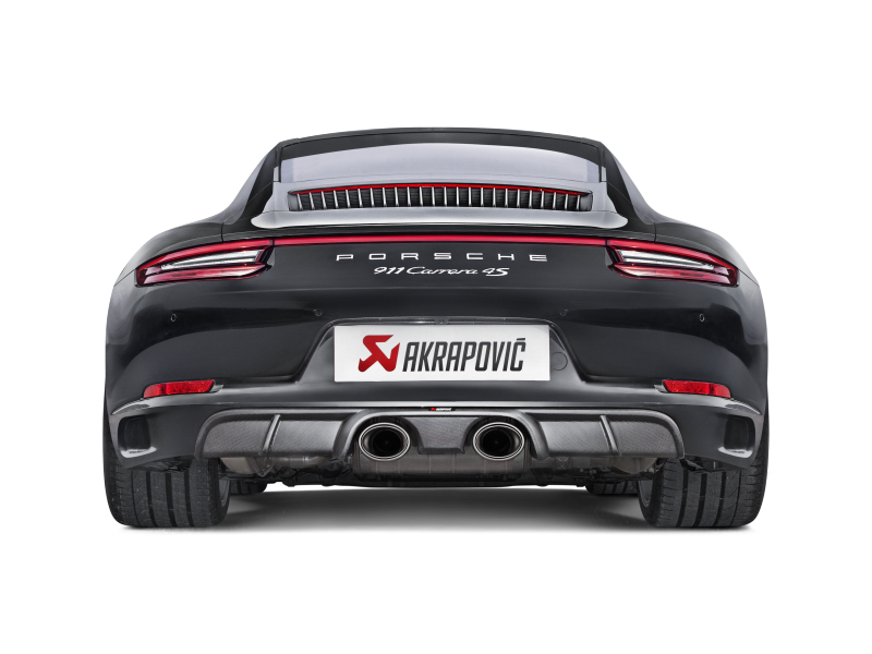 Akrapovic 16-17 Porsche 911 Carrera S/4/4S/GTS (991.2) Slip-On Line (Titanium) w/ Titanium Tips - Burkken Auto Parts