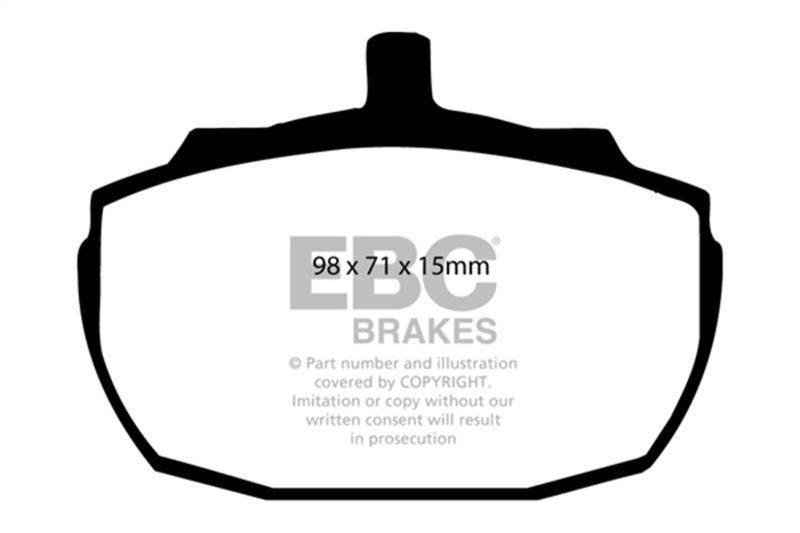 EBC 91-93 Morgan 4/4 1.6 Greenstuff Front Brake Pads - Burkken Auto Parts