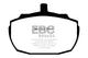 EBC 91-93 Morgan 4/4 1.6 Greenstuff Front Brake Pads - Burkken Auto Parts