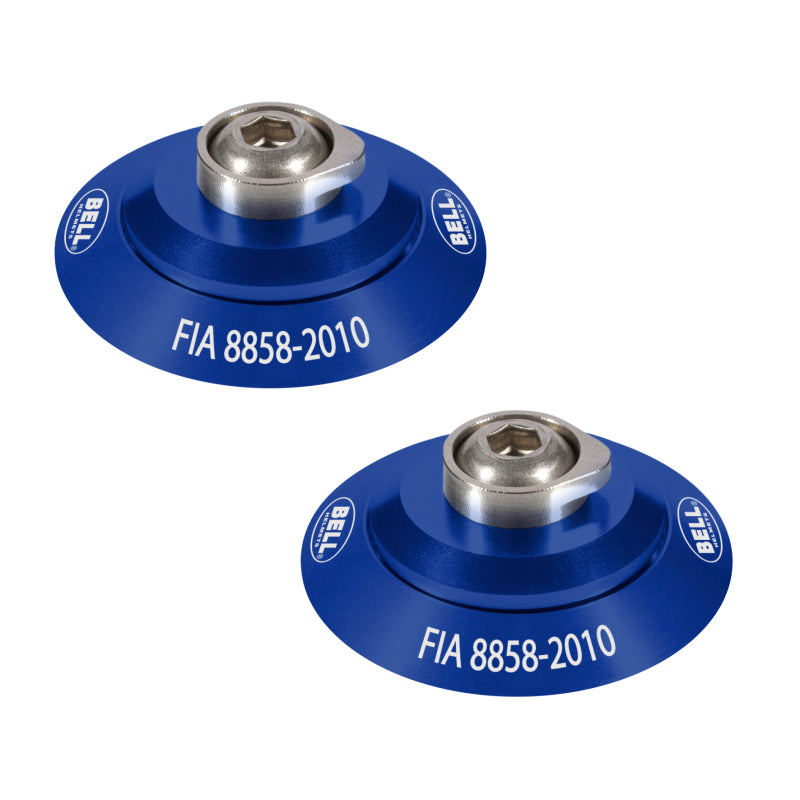Bell HANS Clip Set - Blue FIA8858-2010 - Burkken Auto Parts