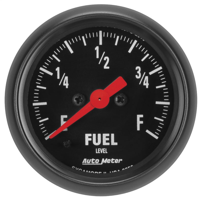Autometer Z Series 0-280Ohm 2-1/16in. Programmable Fuel Level Gauge - Burkken Auto Parts