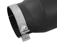 aFe POWER MACH Force-Xp 5in 304 Stainless Steel Exhaust Tip 5In x 7Out x15Lin Bolt-On Right-Blk - Burkken Auto Parts