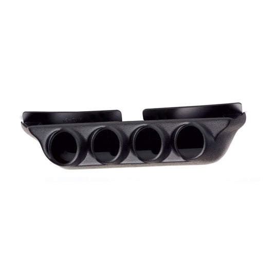 Autometer 99-04 Ford Super Duty / 03-07 Dodge Ram Black Quad Overhead Console Pod - Burkken Auto Parts