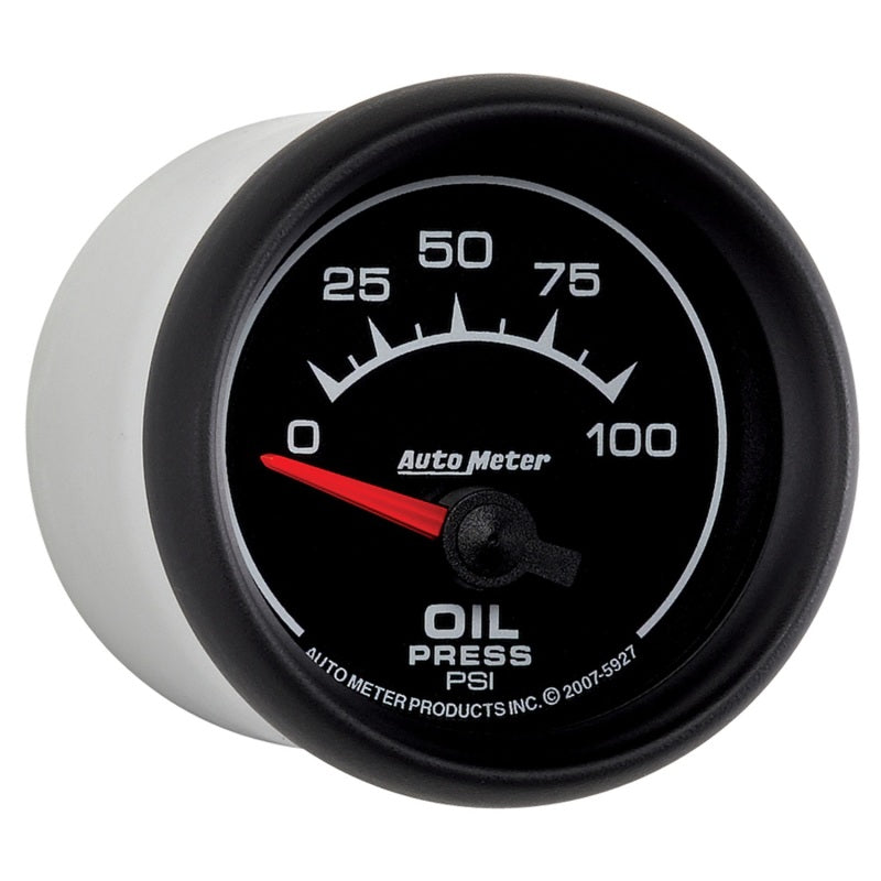 Autometer ES 52mm 100 PSI Short Sweep Electric Oil Pressure Gauge - Burkken Auto Parts