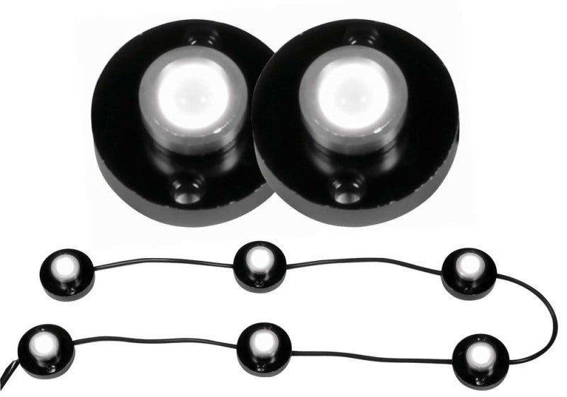 ANZO Bed Rail Lights Universal LED Heavy Duty 6 Pod LED Bed Rail/Rock Crawler Lighting - Burkken Auto Parts