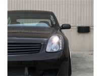 Spyder Infiniti G35 03-04 4DR Projector Halogen - LED Halo DRL Blk High H4 PRO-YD-IG35034D-DRL-BK - Burkken Auto Parts