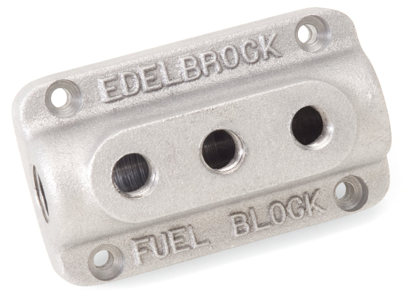 Edelbrock Fuel Block Triple As Cast - Burkken Auto Parts