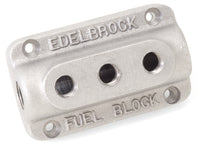 Edelbrock Fuel Block Triple As Cast - Burkken Auto Parts