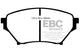 EBC 01-03 Mazda Miata MX5 1.8 (Sports Suspension) Redstuff Front Brake Pads - Burkken Auto Parts