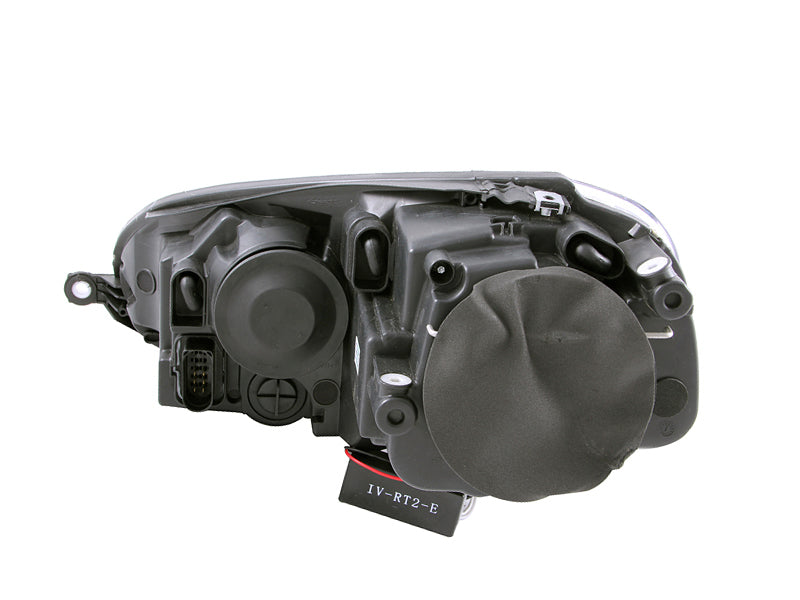 ANZO 2006-2009 Volkswagen Rabbit Projector Headlights w/ Halo Black (CCFL) - Burkken Auto Parts