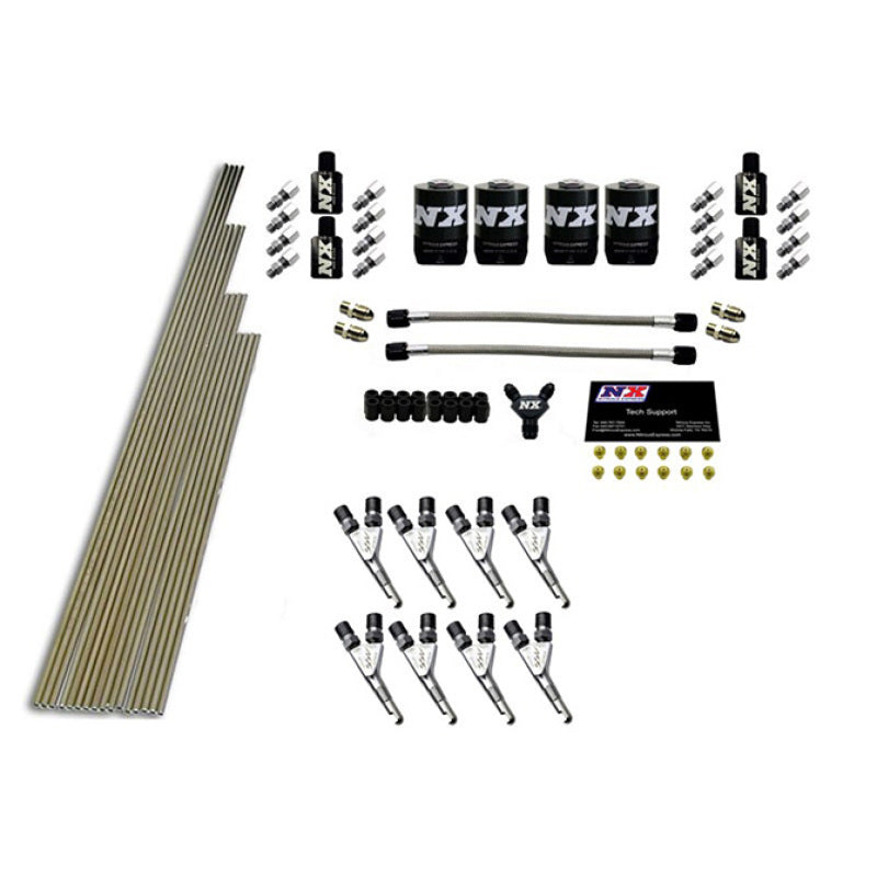 Nitrous Express 8 Cyl SSV Nozzle Intake Plumbing Kit (Incl Hardware) - Burkken Auto Parts