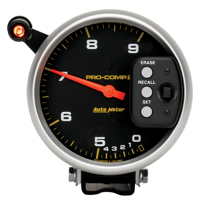 Autometer Pro-Comp 5 inch 9000 RPM Dual Range w/ Shift-Lite and Memory Tach - Burkken Auto Parts