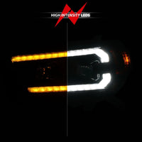 ANZO 10-13 Toyota 4Runner Projector Headlights - Black - Burkken Auto Parts