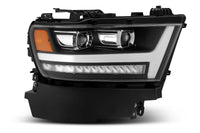 AlphaRex 19-20 Ram 1500HD PRO-Series Proj Headlight Plnk Style Blk w/Activ Light/Seq Signal/Plnk DRL - Burkken Auto Parts