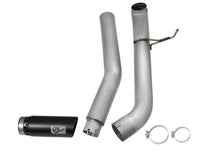 aFe LARGE BORE HD 5in DPF-Back SS Exhaust w/ Black Tip 2016 Nissan Titan 5.0L V8 (td) CC SB - Burkken Auto Parts