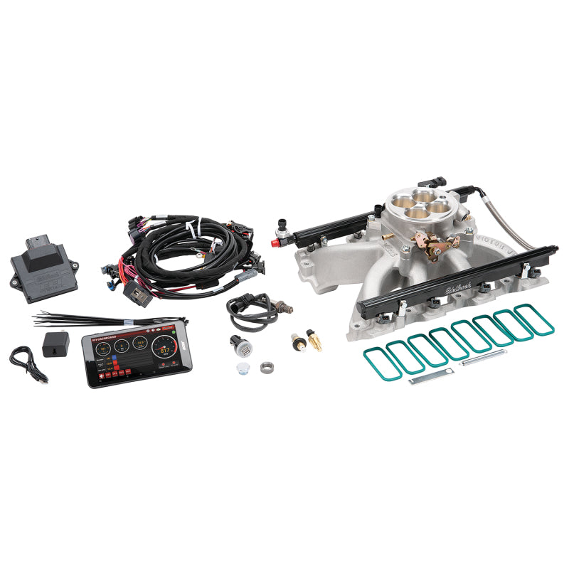 Edelbrock Pro Flo 4 EFI System Seq Port LS Gen III/IV Victor Jr Cath Port 475 Max HP 29lb/hr - Burkken Auto Parts