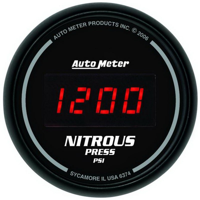 Autometer Z Series 52mm Digital 0-1600 PSI Nitrous Pressure Gauge - Burkken Auto Parts