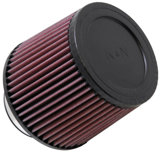 K&N Filter Universal Rubber Filter 3in Flange ID 6in Base OD 5.125in Top OD 5in Height - Burkken Auto Parts
