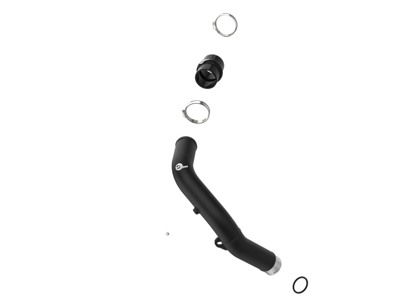 aFe BladeRunner 2-1/2 IN Aluminum Hot Charge Pipe Black 22-23 Subaru WRX H4-2.4L (t) - Burkken Auto Parts