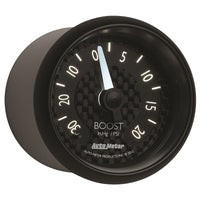 Autometer GT Series 52mm Mechanicl 30 In Hg/20 psi Vacuum/Boost Gauge - Burkken Auto Parts