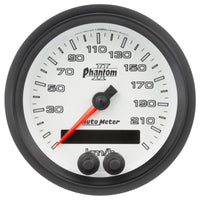 Autometer Phantom II 3-3/8in 0-225KM/H (GPS) Speedometer Gauge - Burkken Auto Parts