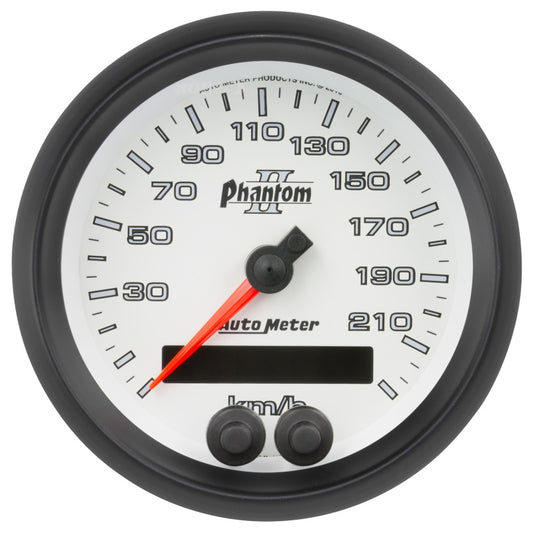 Autometer Phantom II 3-3/8in 0-225KM/H (GPS) Speedometer Gauge - Burkken Auto Parts