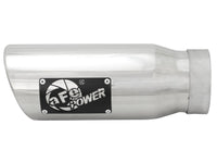 aFe MACHForce-XP 304 Stainless Steel Polished Exhaust Tip 3.5in x 4.5in Out x 12in L Clamp-On - Burkken Auto Parts