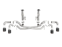 aFe MACH Force-Xp 3in to 2-1/2in 304SS Cat-Back (No Muff.) 2020 Chevy Corvette 6.2L - Carbon Tip - Burkken Auto Parts