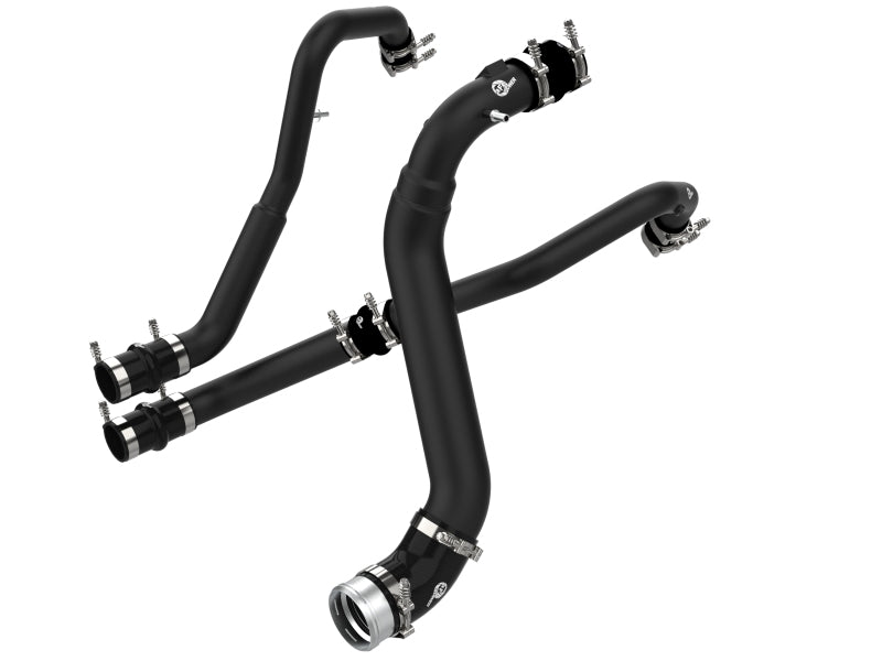 aFe Bladerunner Intercoolers I/C Tubes Hot/Cold 2021+ Ford F-150 V6-2.7L (tt) - Black - Burkken Auto Parts