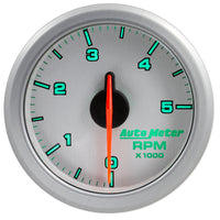 Autometer Airdrive 2-1/6in Tachometer Gauge 0-5K RPM - Silver - Burkken Auto Parts