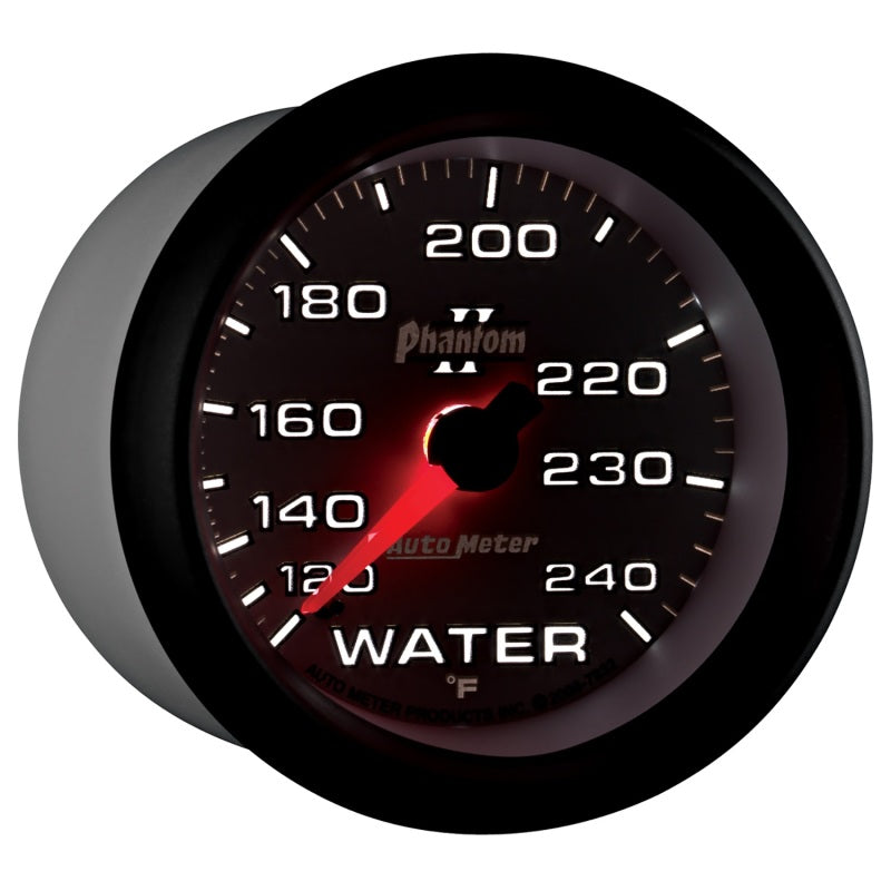 Autometer Phantom II 2-5/8in 120-240 Degree F Mechanical Water Gauge - Burkken Auto Parts
